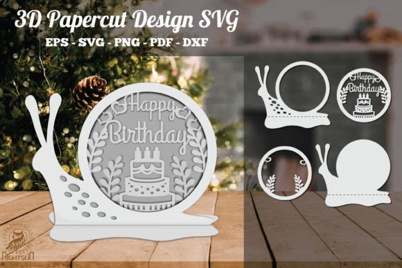 Birthday 3D Papercut SVG: Craft Unique Celebrations