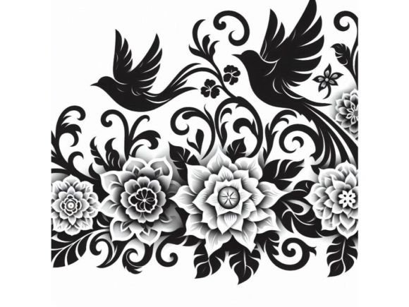 Bringing Nature to Life: The Versatility of 3D Floral Design Featuring Birds