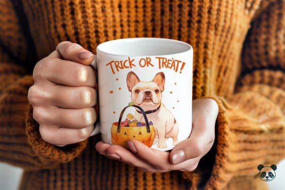 Bulldog Trick or Treat 3D Mug Wrap