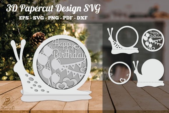 Celebrate in Layers: Birthday 3D Papercut SVG 4