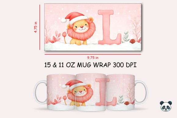Creating Festive Memories: A Guide to the Christmas Baby Letter L with Lion Mug Wrap