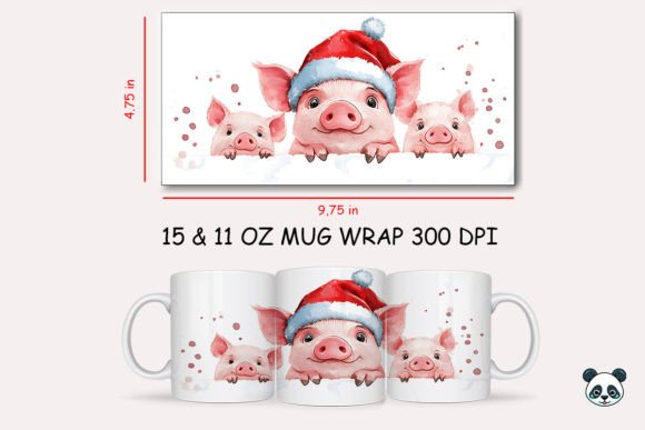 Creating Festive Mugs: A Guide to the Christmas Pig Mug Wrap and 3D Sublimation Design