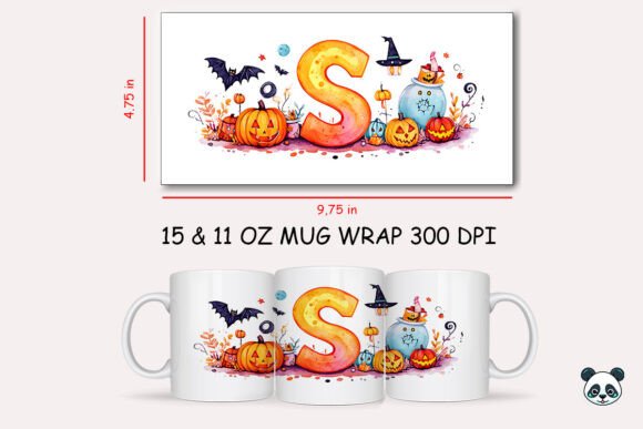 Elevate Your Sublimation Projects with the Halloween Letter S Mug Wrap
