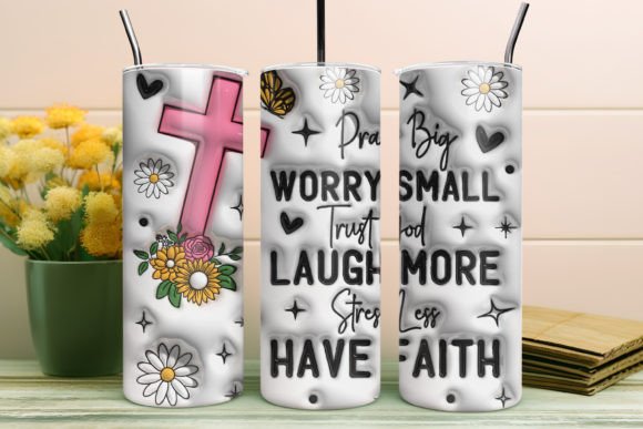 Elevate Your Sublimation Projects with the Pray Big Motivational 3D Inflated Design