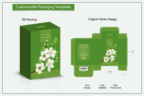 Elevating Brand Identity Through Premium 3D Packaging Box Design and Vector Mockups