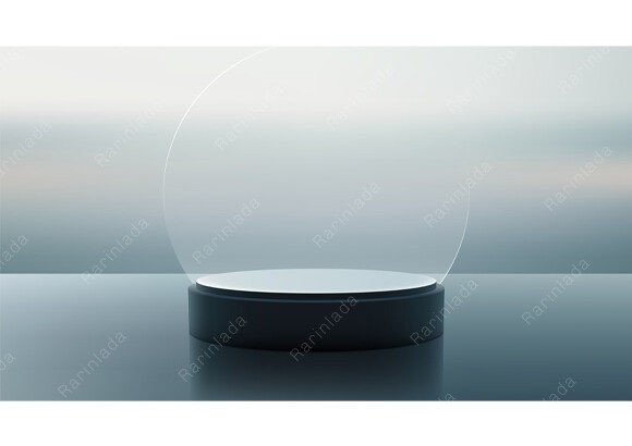 Evaluating the 3D Podium Transparent Glass Circle for Product Showcases