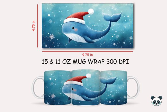 Evaluating the Christmas Whale Mug Wrap for Sublimation Projects