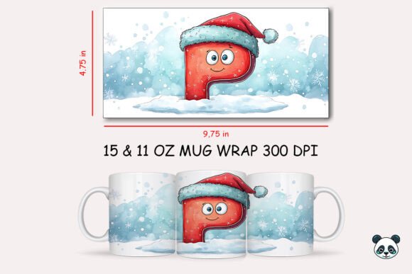 Integrating the Christmas Baby Letter D Mug Wrap 21 into Your Sublimation Workflow