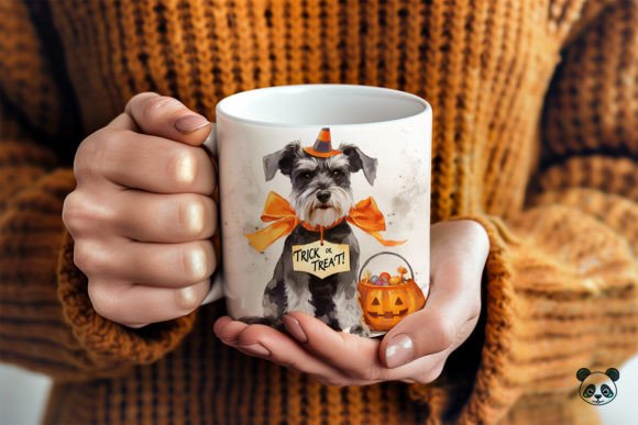 Miniature Schnauzer Trick or Treat 3D Mug Wrap
