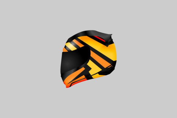 Racing Helmet Illustration Design 3D
