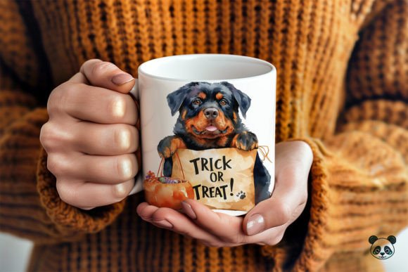 Rottweiler Trick or Treat 3D Mug Wrap