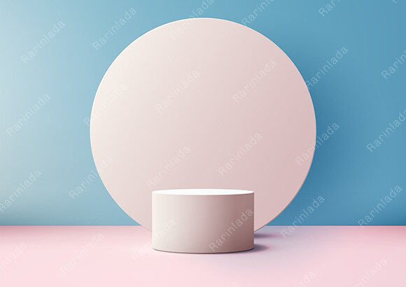 Strategic Clarity: Leveraging the Minimal Design 3D White Pastel Podium for Brand Elevation