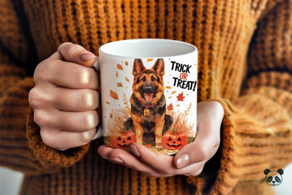 Unleash Creativity with the German Shepherd Trick or Treat 3D Mug Wrap